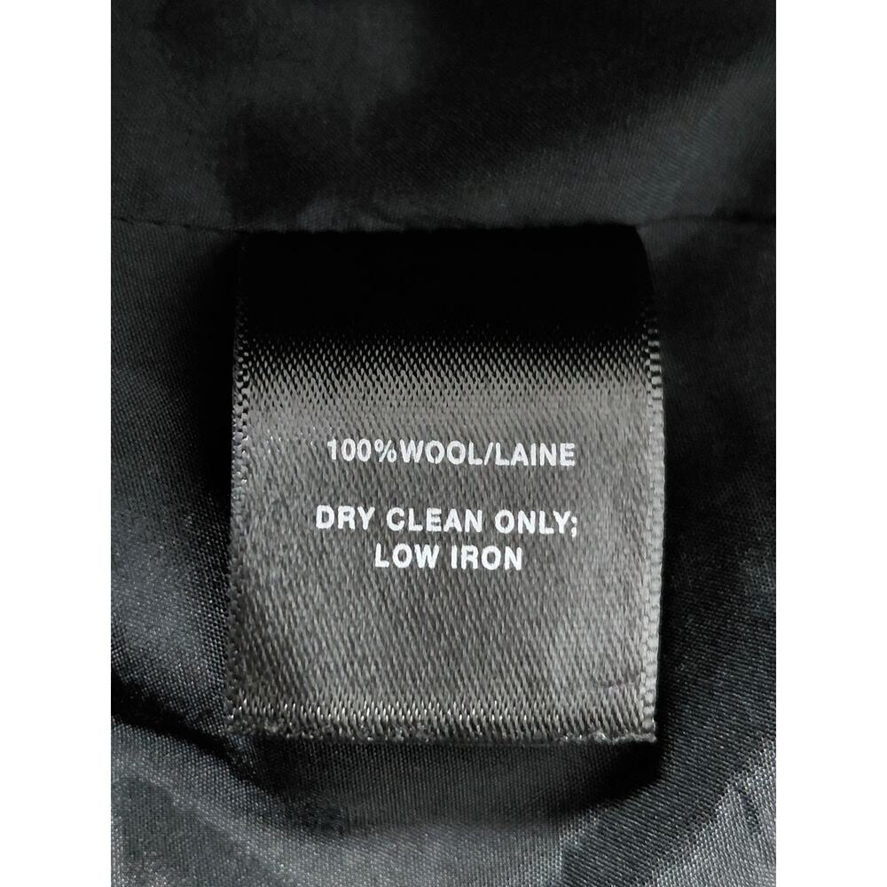 LAFAYETTE 148 NEW YORK Wool Skirt Black Solid Lined Size 4 - Picture 5 of 10